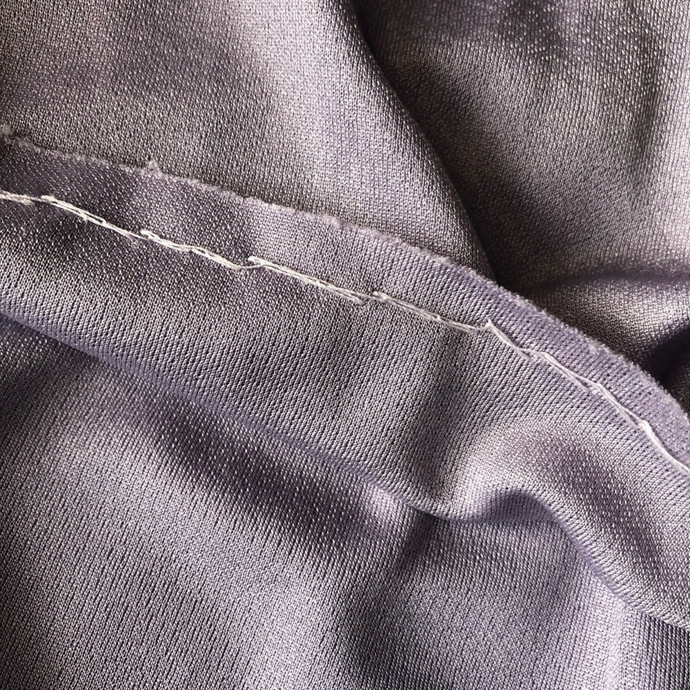 Vintage Newton Centre Lilac Blouson Dress Size Medium - Picture 13 of 14